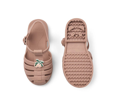 Cangrejeras Bre con Charms Peach/Dark Rose