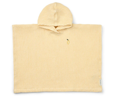 Poncho Paco Stripes Embroidery Stripe Lemon Yellow/Creme