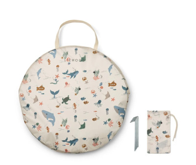 Tienda de Playa Pop Up con Piscina Plegable Everett Sea Creature/Sandy