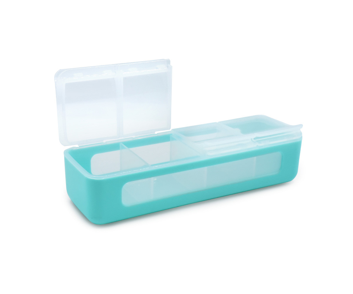 Caja Snackle 4 Compartimentos Blue