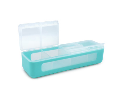 Caja Snackle 4 Compartimentos Blue