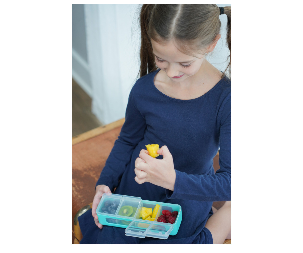 Caja Snackle 4 Compartimentos Blue