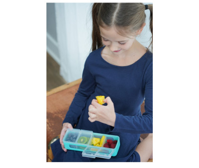 Caja Snackle 4 Compartimentos Blue