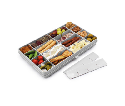 Snackle Box Grey 6 Compartments