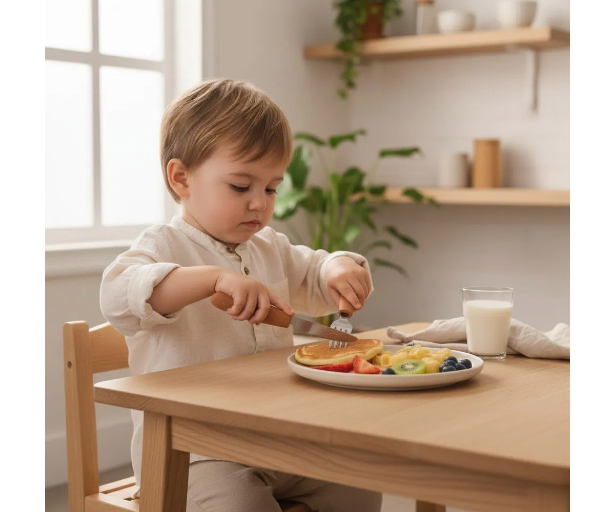 Set de Cubiertos Kiddikutter Peach Fuzz