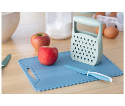 Tabla de Corte de Silicona Antideslizante Kiddikutter Sky Blue
