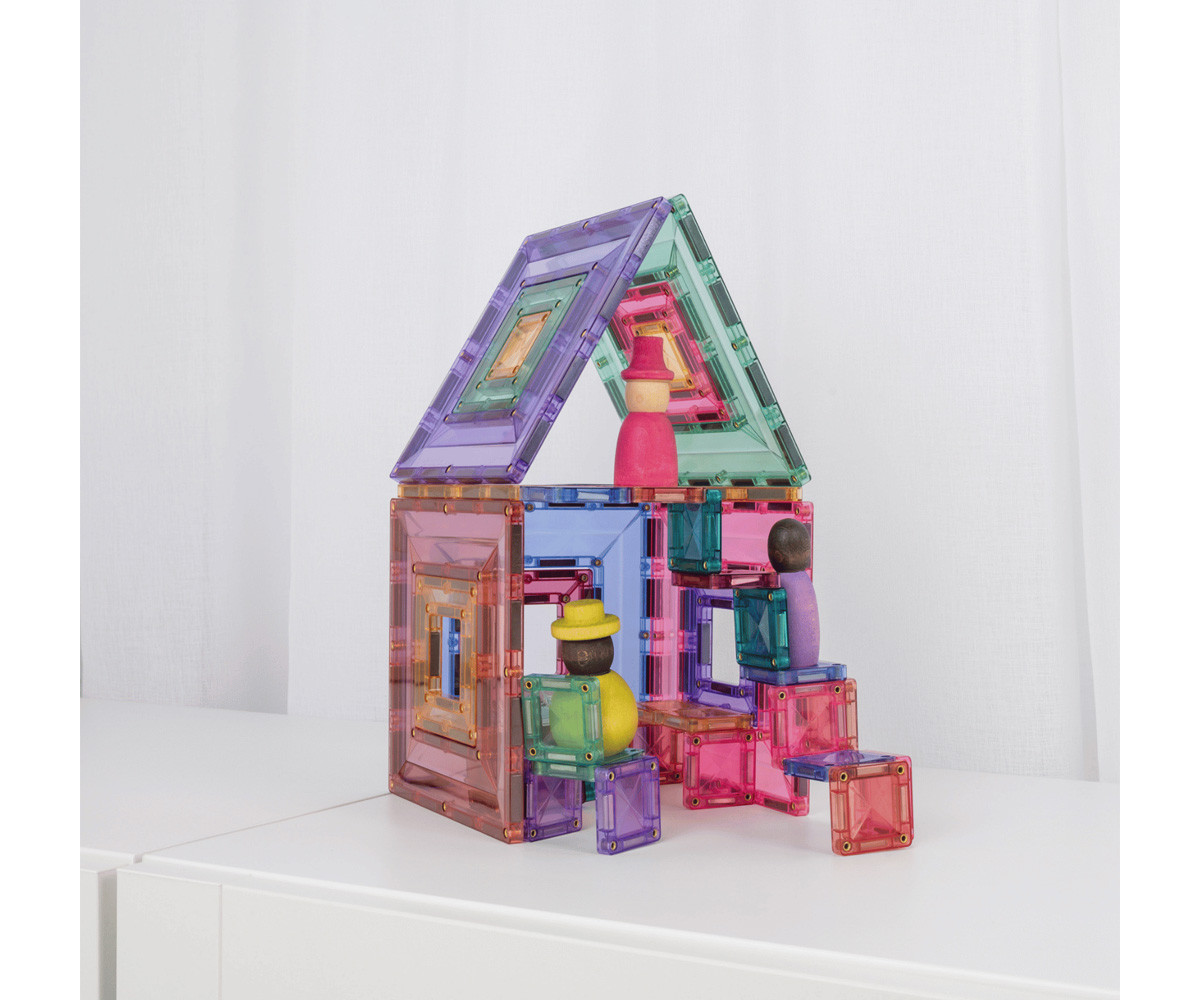 Construcción Connetix Pastel Portal 48 piezas