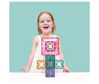 Construcción Connetix Pastel Portal 48 piezas