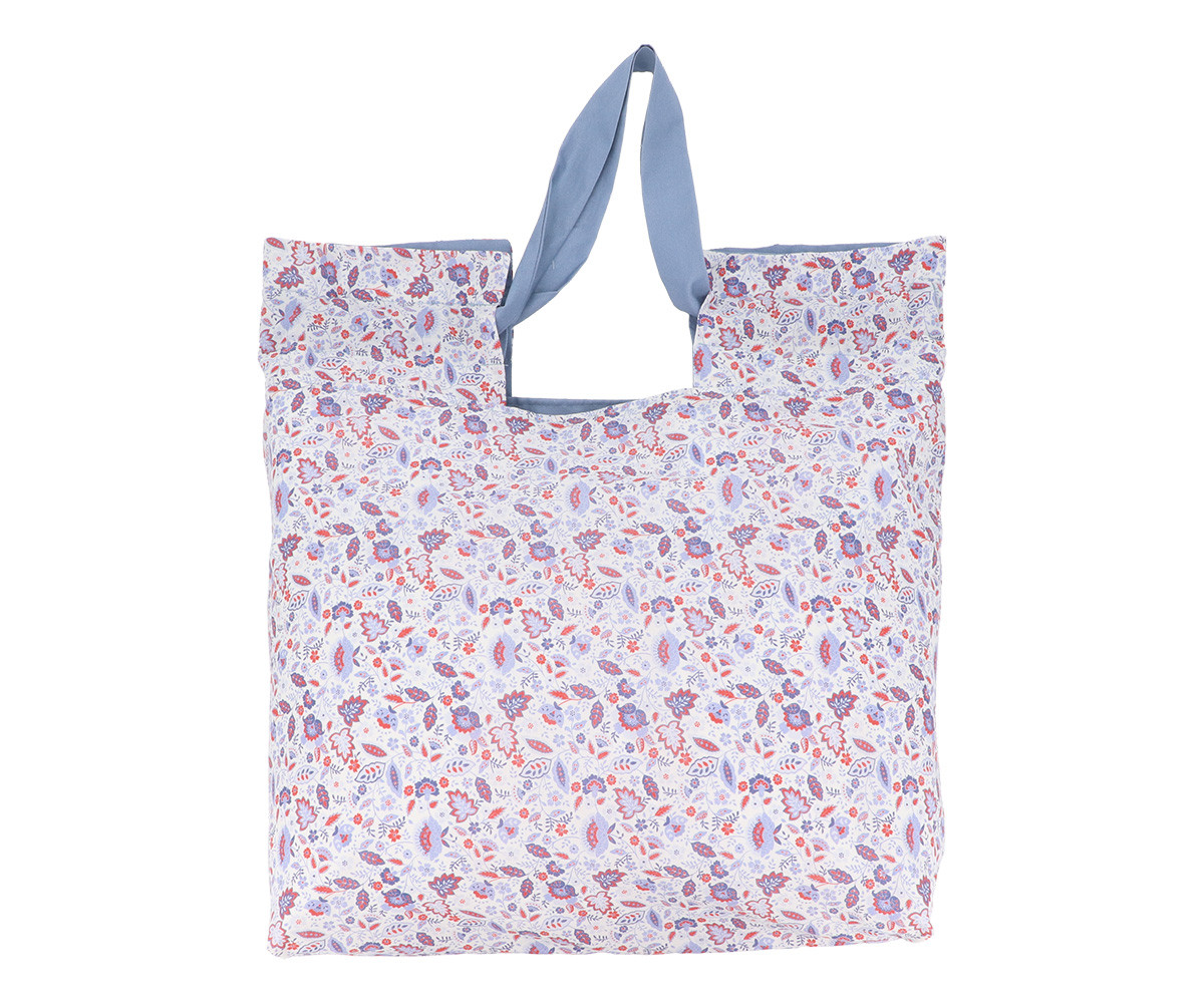 Borsa Tote Fiori Azzurri Personalizzabile