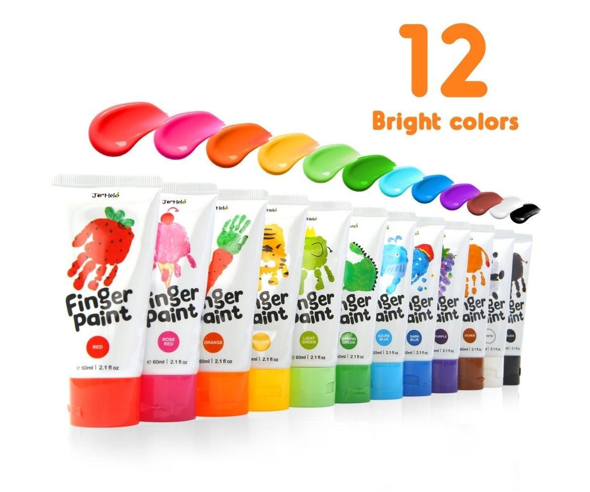 Secchiello Pittura a Dita 12 Colori