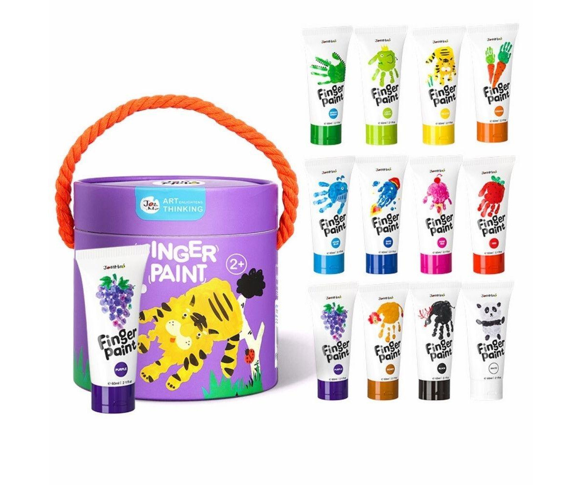 Secchiello Pittura a Dita 12 Colori