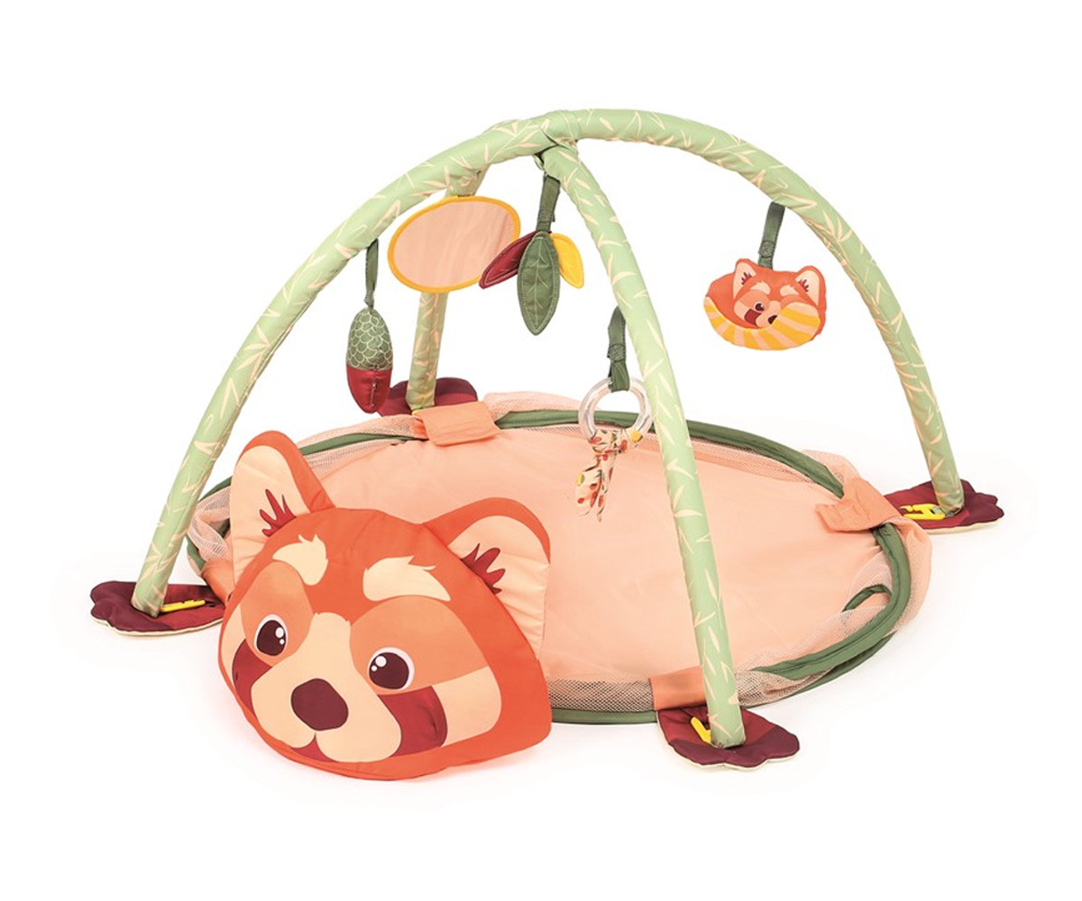 Gimnasio de Actividades y Piscina de Bolas Panda Rojo