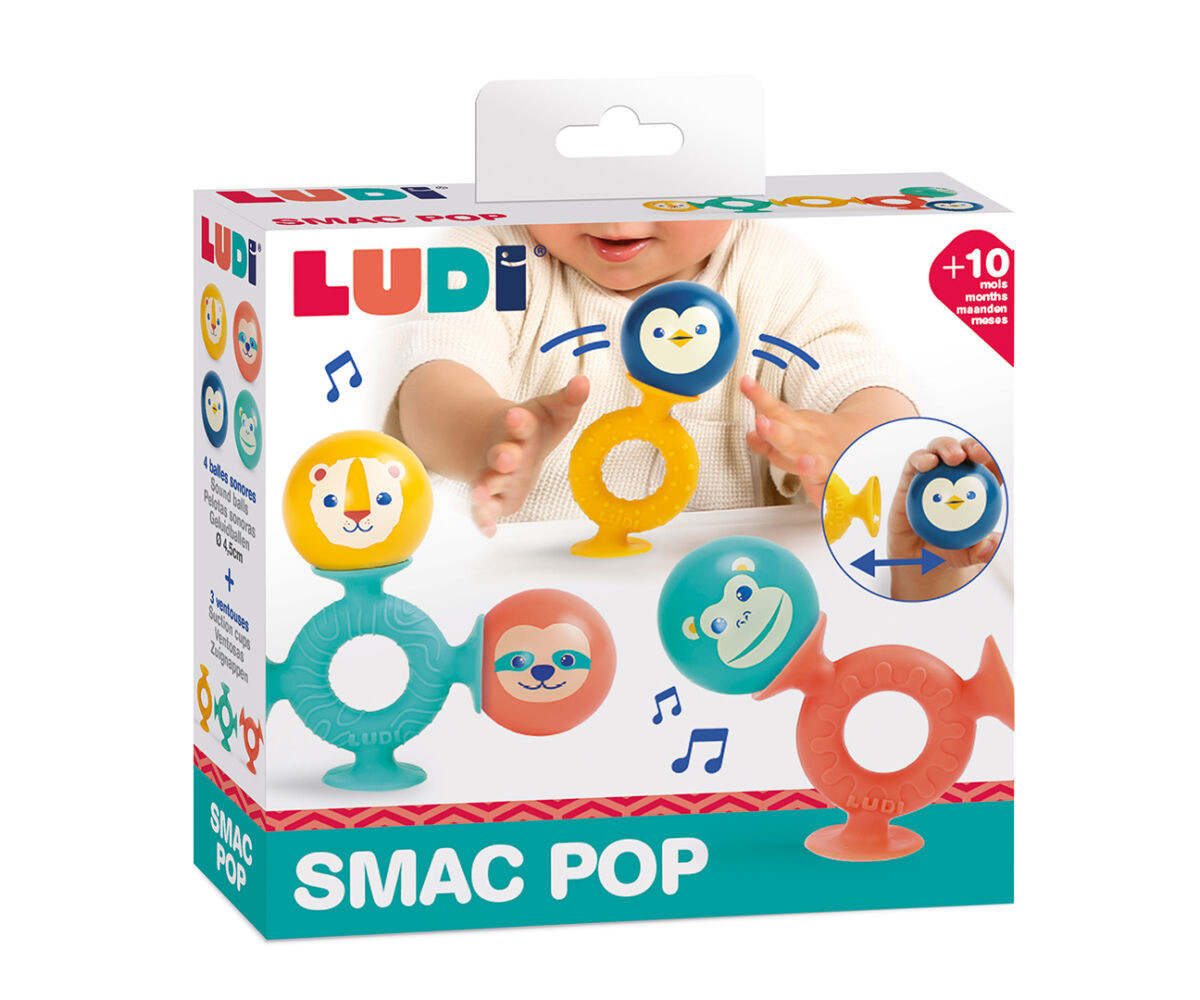 Pelotas Sonoras con Ventosas Smack Pop