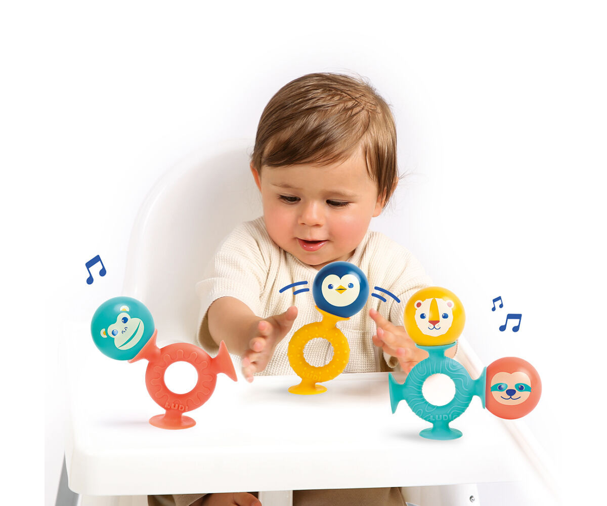 Pelotas Sonoras con Ventosas Smack Pop