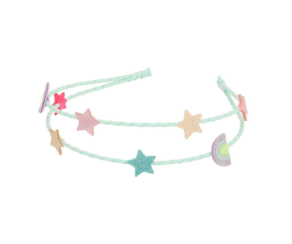Diadema Doble Rainbow and Stars Alice