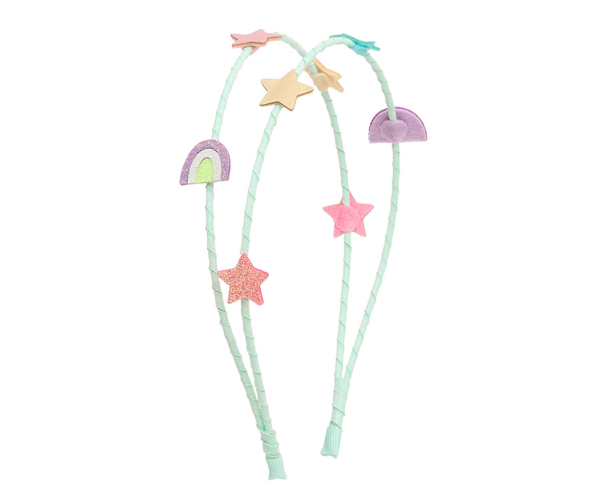 Diadema Doble Rainbow and Stars Alice