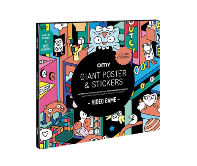 Poster XL Omy Video Game + Pegatinas