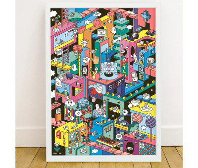 Poster XL Omy Video Game + Pegatinas