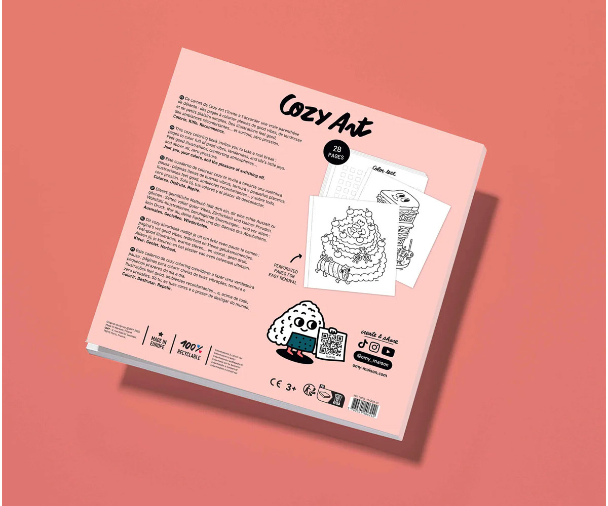 Libro da Colorare Cozy Art Yummy Food