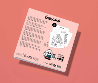 Libro da Colorare Cozy Art Yummy Food