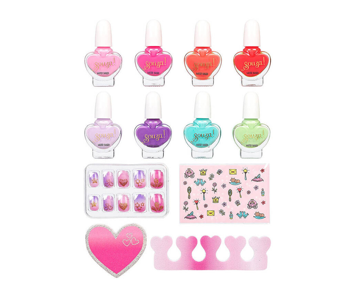 Set de Esmaltes y Accesorios de Uñas Princesas