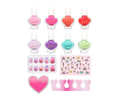 Set de Esmaltes y Accesorios de Uñas Princesas