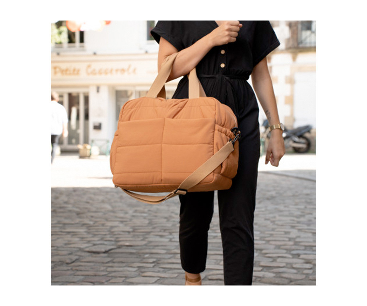 Borsa Passeggino Pluméa con Fasciatoio Ochre