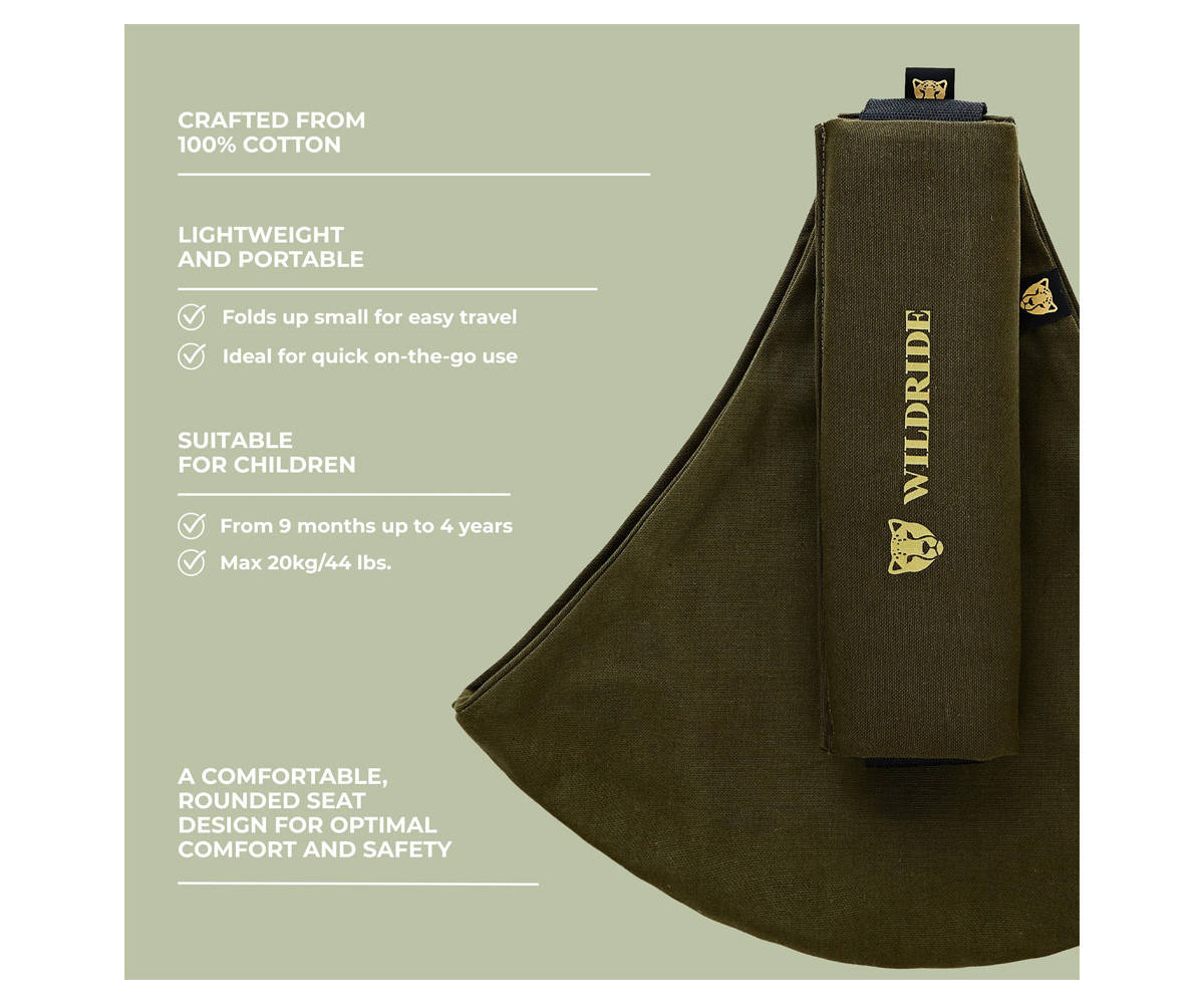 Portabebés Bandolera Wildride Army Green