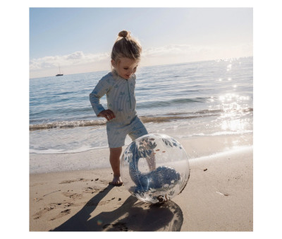 Pelota de Playa 3D Ocean World Blue