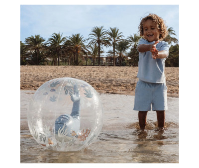 Pelota de Playa 3D Ocean World Blue