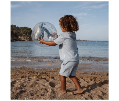 Pelota de Playa 3D Ocean World Blue