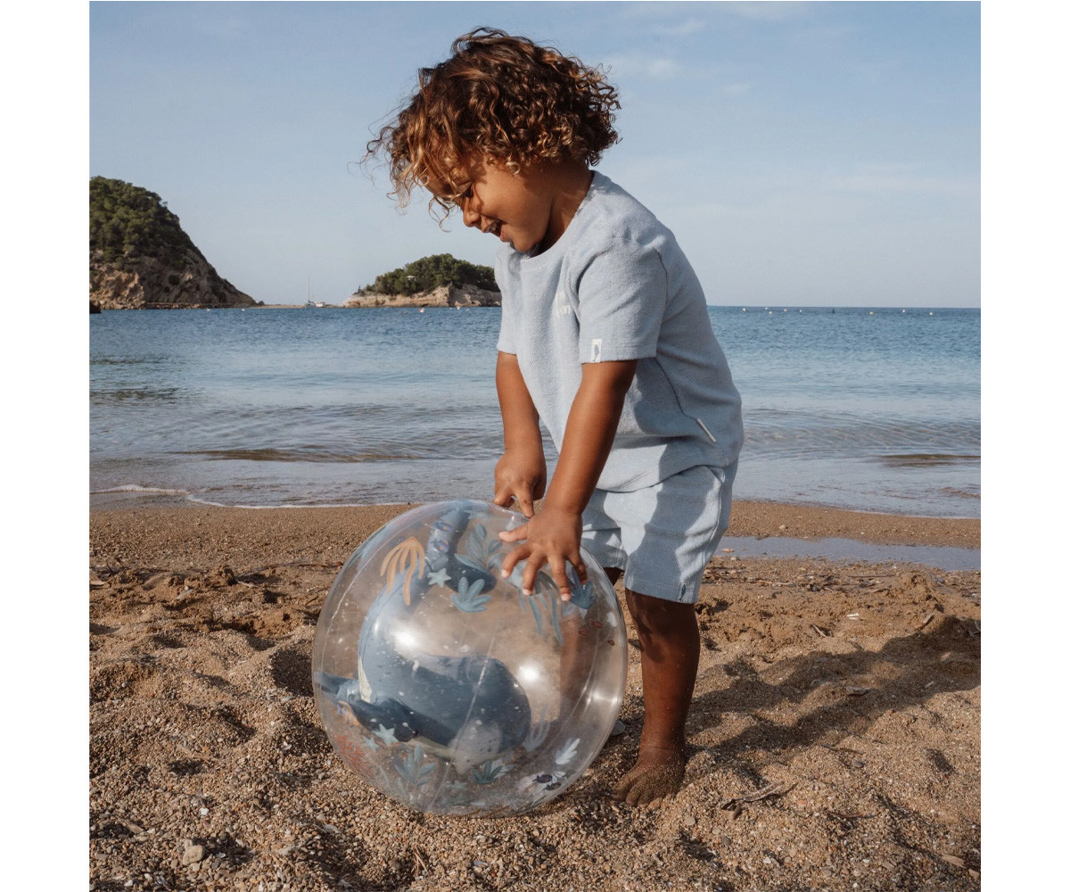 Pelota de Playa 3D Ocean World Blue