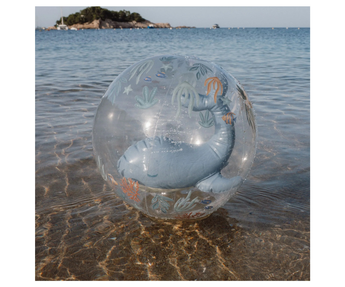 Pelota de Playa 3D Ocean World Blue