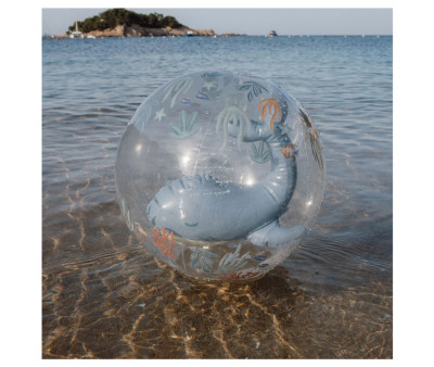Pelota de Playa 3D Ocean World Blue