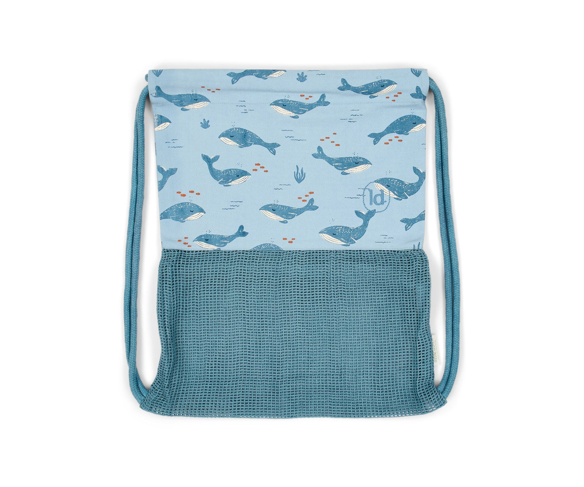 Mochila Saco Antiarena Ocean World Blue Personalizable