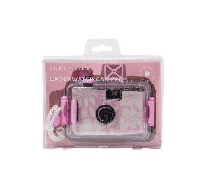 Câmera subaquática floral rosa