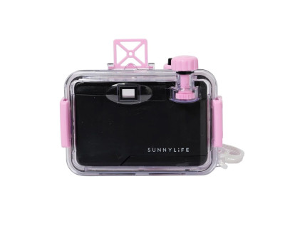 Câmera subaquática floral rosa