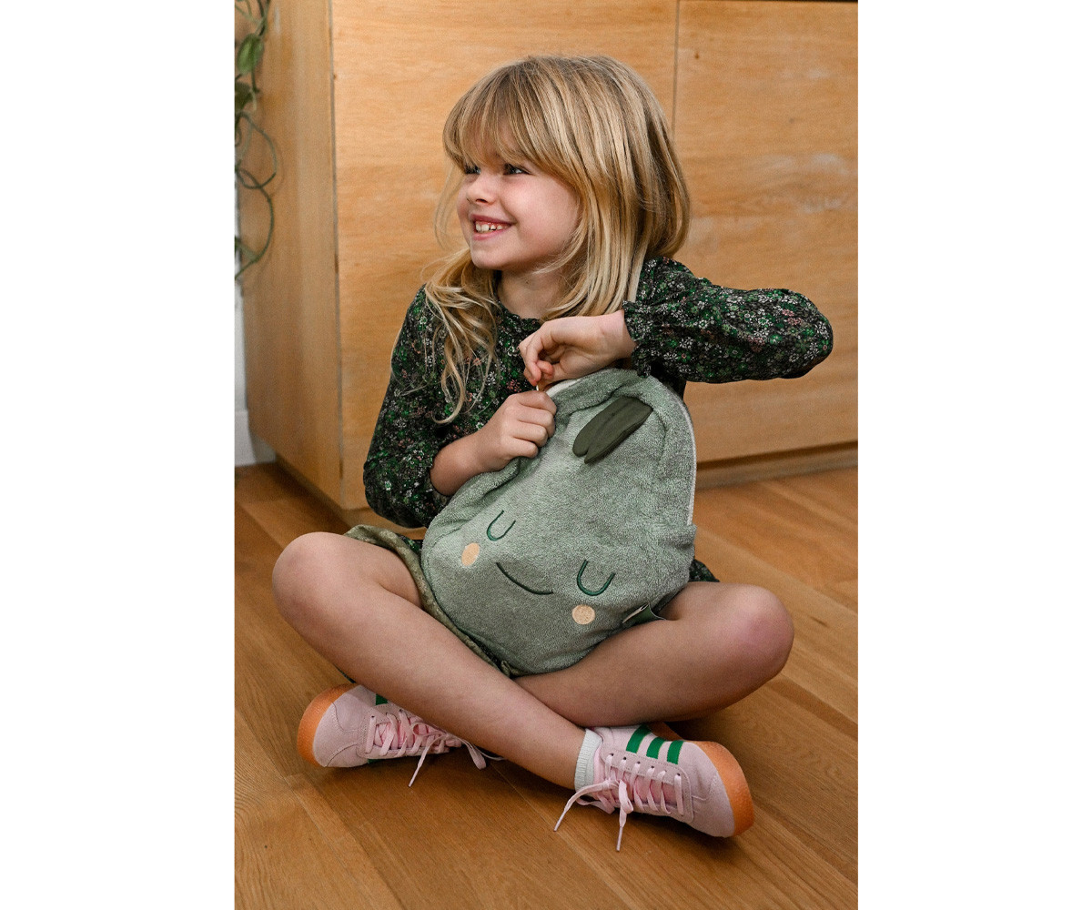 Mochila de Algodón Rizo Orgánico Pedro Pear Personalizable