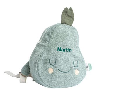 Mochila de Algodón Rizo Orgánico Pedro Pear Personalizable