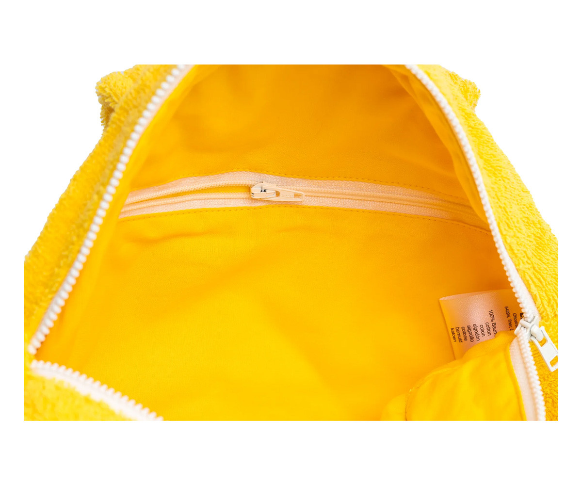 Mochila de Algodón Rizo Orgánico Lola Lemon Personalizable