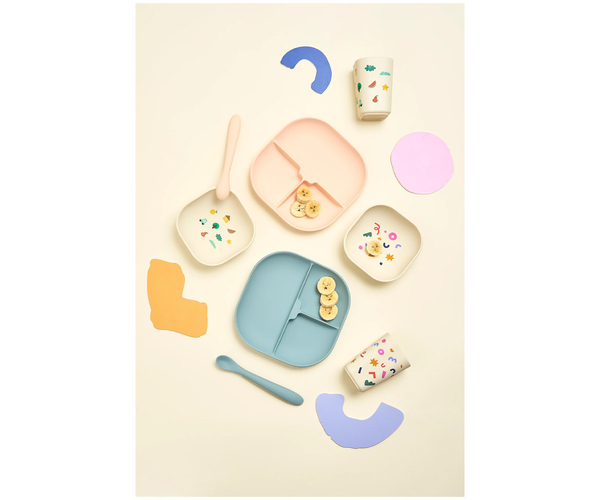 Set Stoviglie Tiny Bits Tangerine