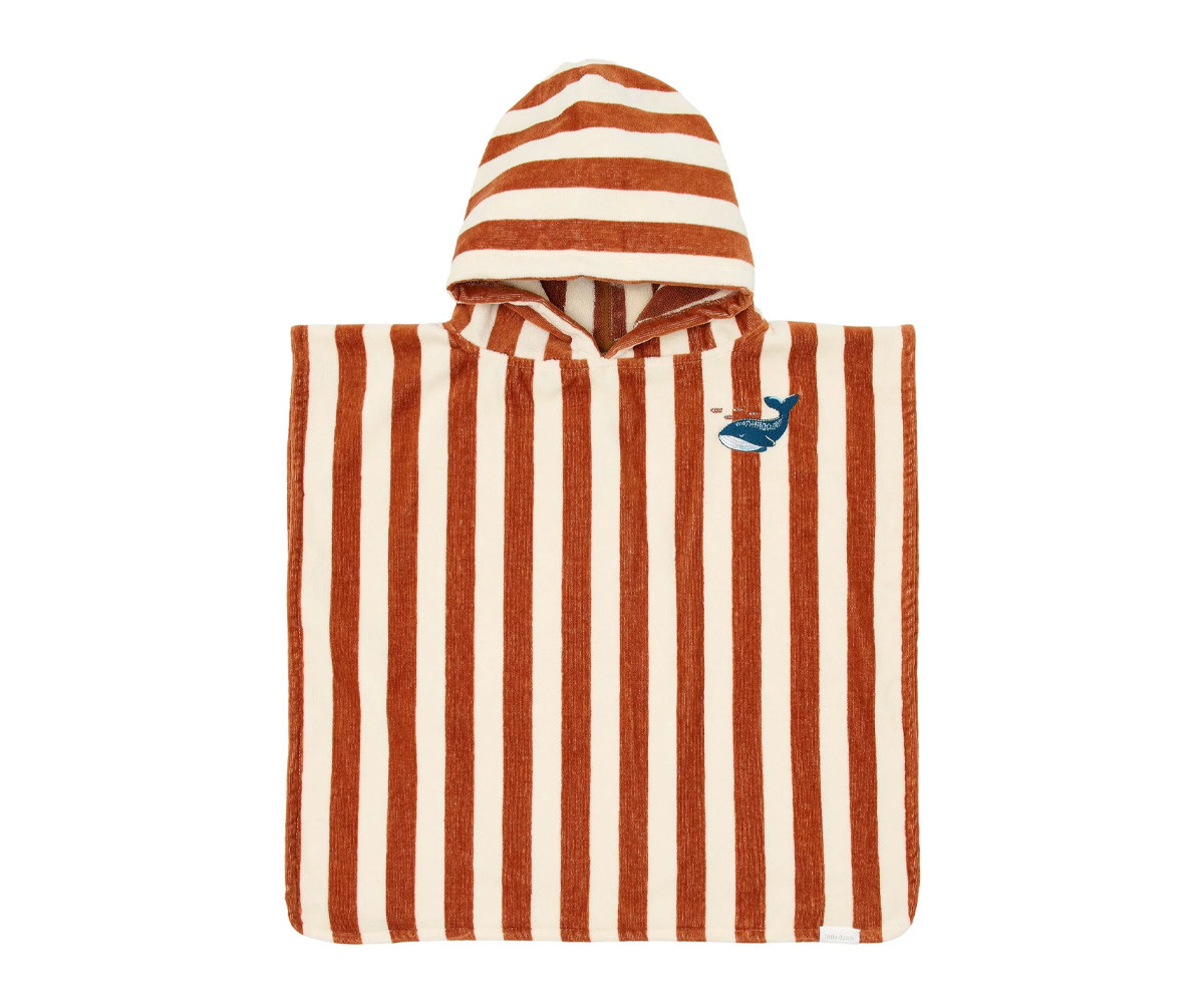 Poncho de Playa Ocean World Brown Stripe