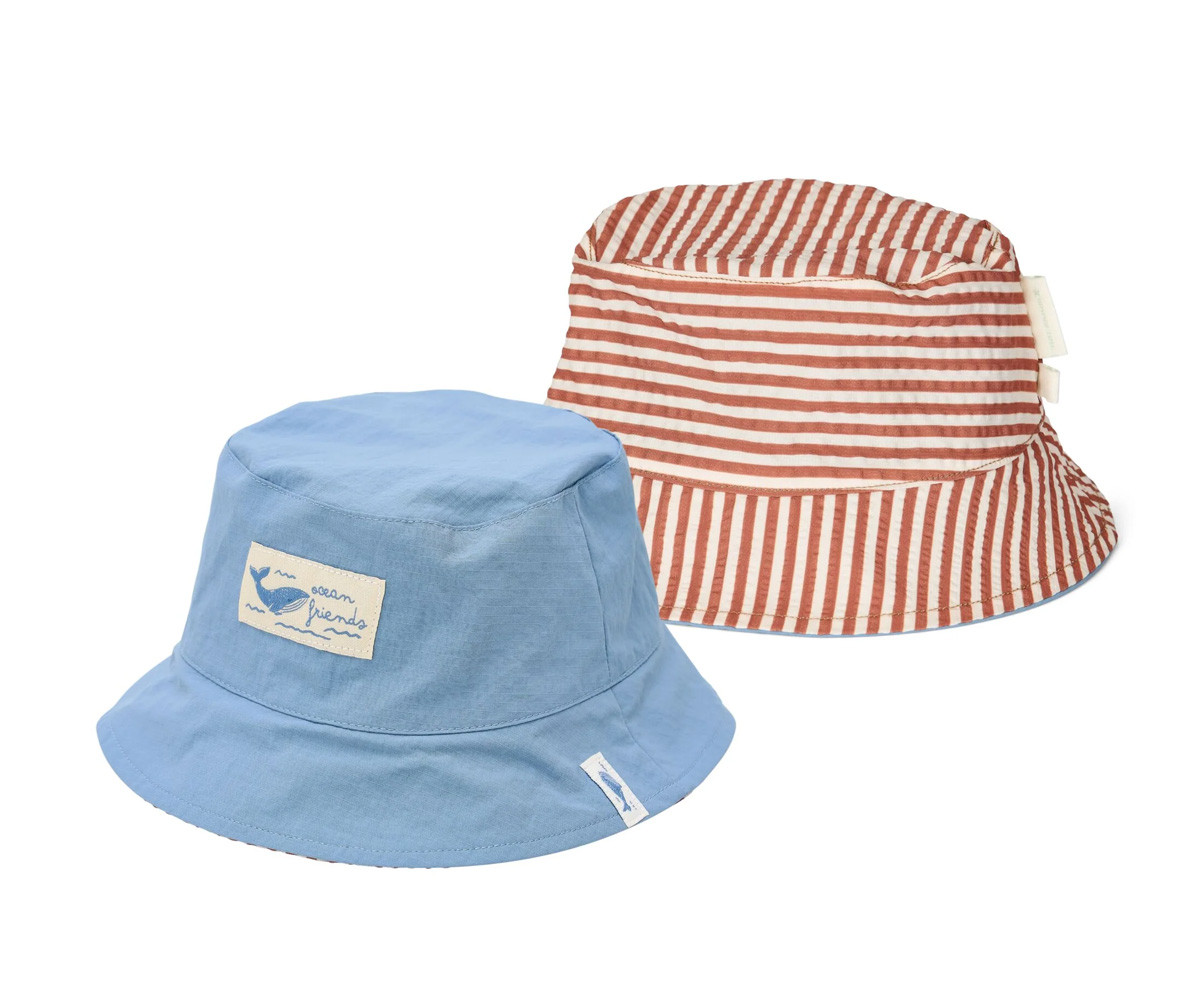 Gorro Reversible Ocean Brown Stripes