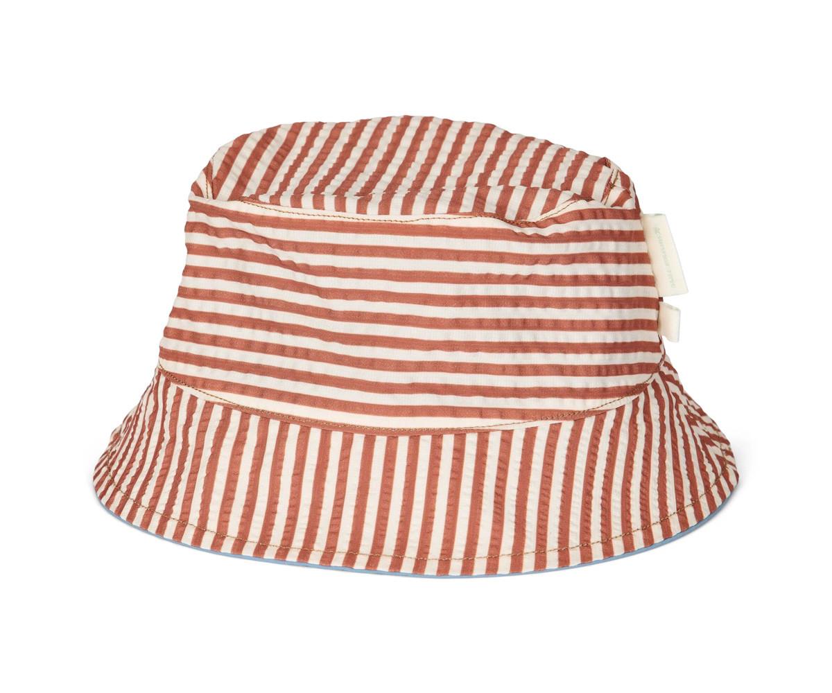 Gorro Reversible Ocean Brown Stripes