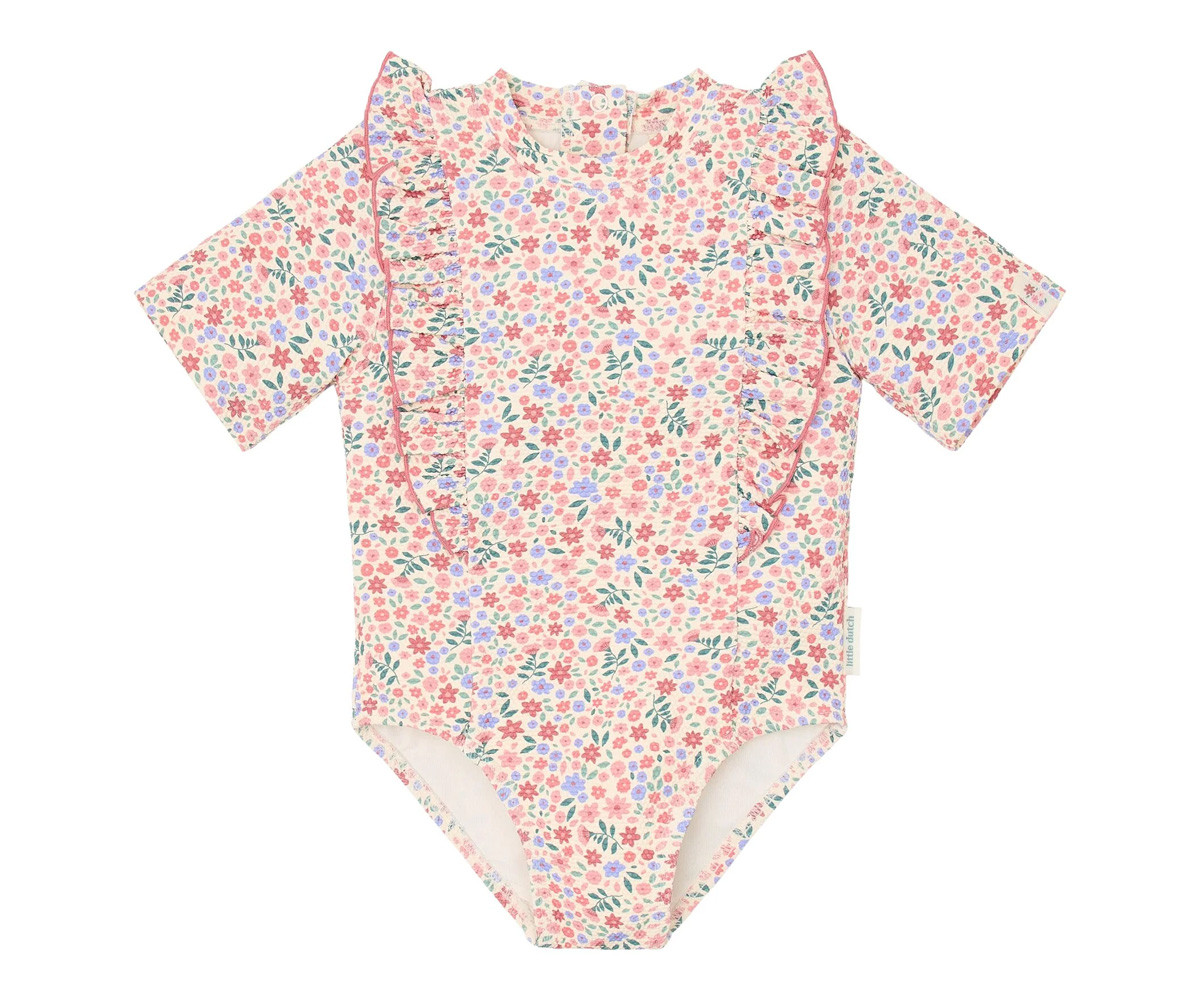 Bañador Manga Corta Flores