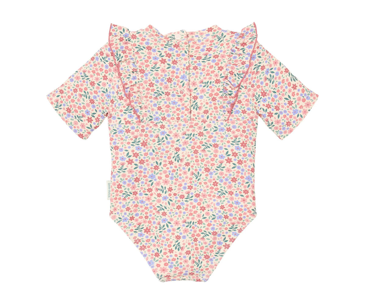 Bañador Manga Corta Flores