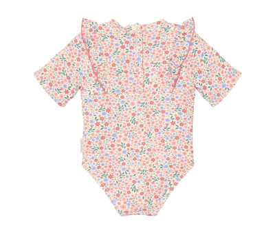 Bañador Manga Corta Flores