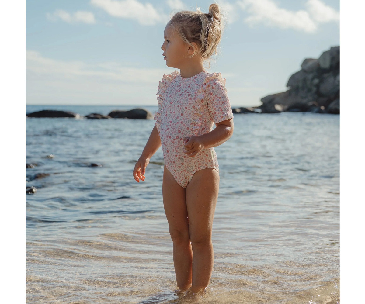 Bañador Manga Corta Flores