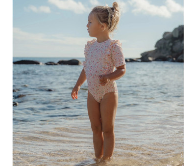 Bañador Manga Corta Flores