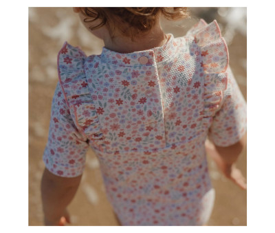 Bañador Manga Corta Flores